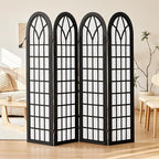 Aletheiawu Room Divider and Folding Privacy Screen, 4 Panel Japanese Shoji by Aletheiawu