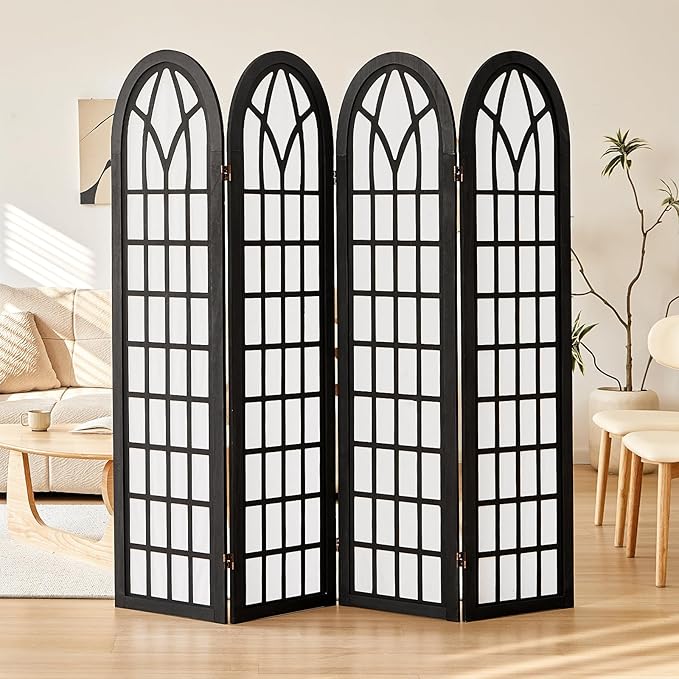 Aletheiawu Room Divider and Folding Privacy Screen, 4 Panel Japanese Shoji by Aletheiawu
