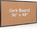 Board2by Extra Large Cork Bulletin Board 96" X 48", Foldable Notice Pin Board by Justdowhatyouwanttodo