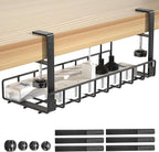 Under Desk Cable Management Tray, Xpatee Upgraded Wire Management No Drill No by Xpatee