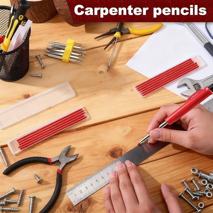 Zhehao 120 Pieces 2.8 mm Carpenter Pencils Lead Refills HB Refill - Image 5