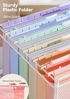 SortRax Plastic Extra Capacity Hanging File Folders, Heavy Duty - Image 5
