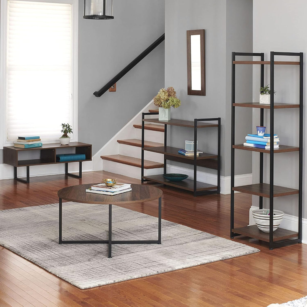 household essentials jamestown wide 3 shelf open storage, view 10