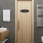Bathroom Sign Sticker for Business and Home，Self-adhesive Cute Bathroom Decor - Image 5