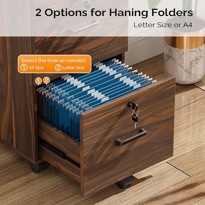 VINGLI 2 Drawer File Cabinet - Image 9