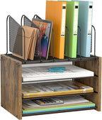4-Tier Desk Organizer, Desk File Organizer by DAOUTIME