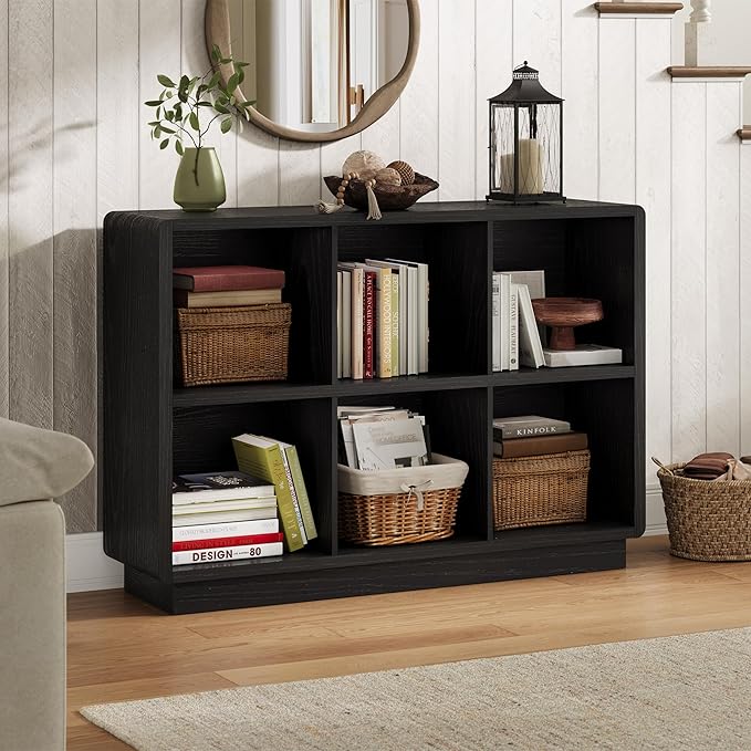 ChooChoo 6 Cube Storage Organizer, Wooden Bookcase - Image 2
