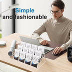 Vevitts Vertical Business Card Holder, Acrylic Business Card Display, Home & - Image 3