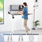 VIVO Electric 43 x 24 in Standing Desk, Memory Height Adjustment, 1B Series - Image 4