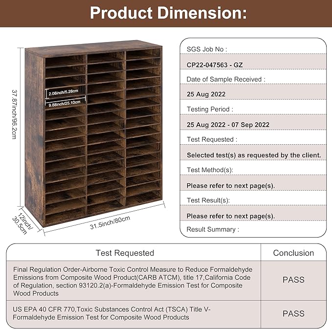 EasyPAG Wooden Literature Organizer - Image 8