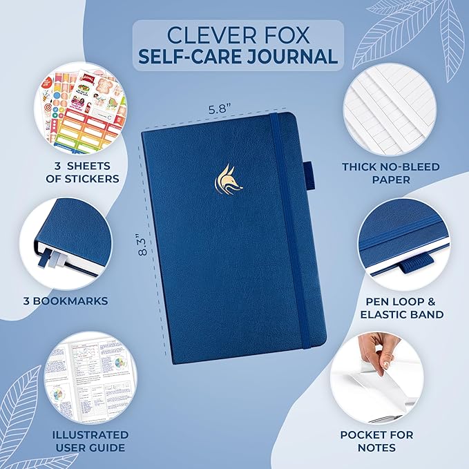 Clever Fox Self-Care Journal – Daily Reflection Notebook – Mental Health & - Image 5