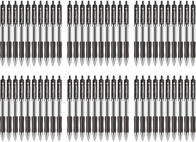 Lekreo Classic Retractable Gel Roller Pens, 0.7mm Fine Point - Image 2