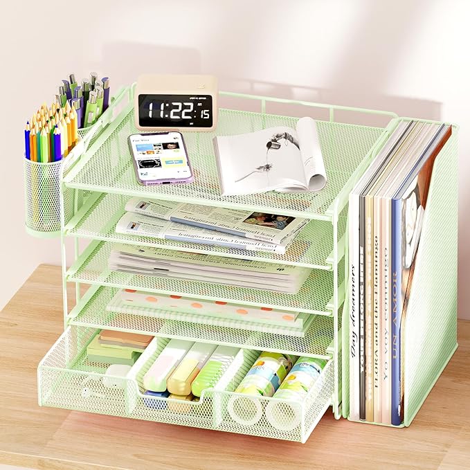 OPNICE Desk Organizer, 5-Tier Paper File Organizer - Image 6
