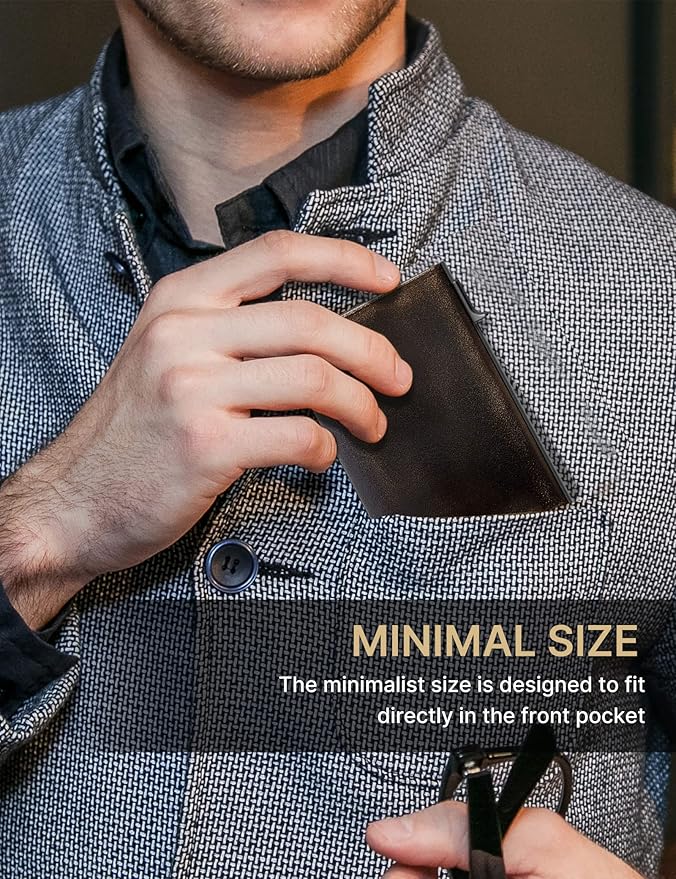 typecase Mens Wallet Card Holder: Pop Up Aluminum Case, Full Grain Leather - Image 7
