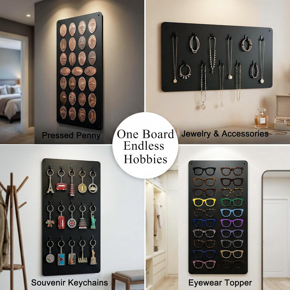 Souvenir Magnetic Board for Wall: Large Gallery for Collections