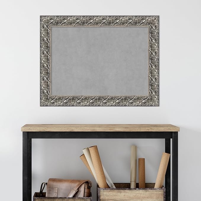Amanti Art Silver Framed Magnetic Board 26x34 Medium Vision Board - Image 6