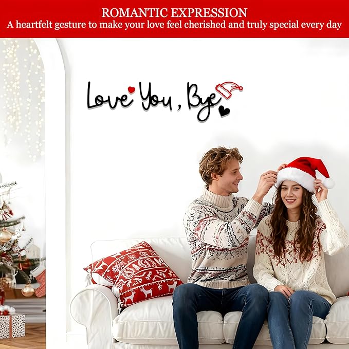 Christmas Love You Bye Wood Sign, Above Door Topper Decoration - Image 2