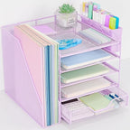 Gugsey Desk Organizer, 5-Tier Paper Letter Tray Organizer by Illuminatinglifewiththewarmthandloveoflight