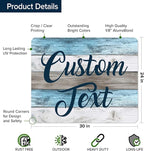 Custom Sign, Custom Street Sign, 11 Font Colors, 13 Font Styles, 4 Hole Options - Image 6