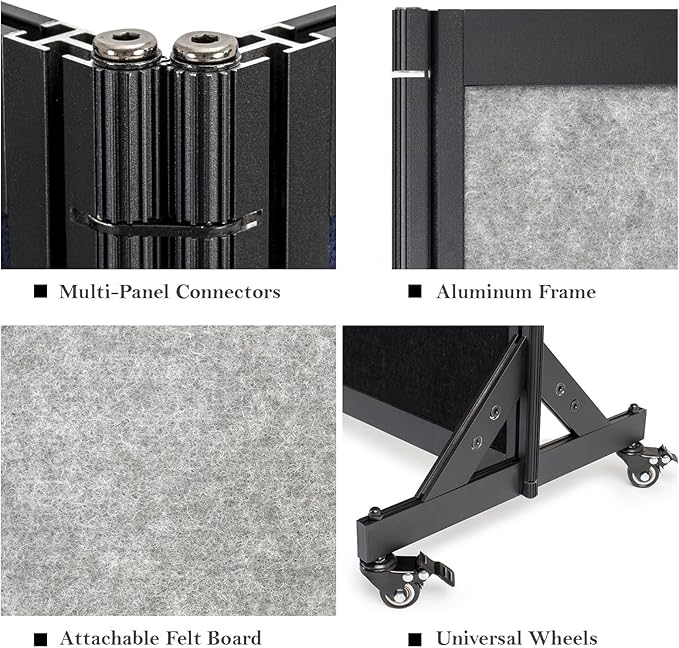 Strongbird Room Partition, Office Divider, Portable Commercial Screen Dividers - Image 5