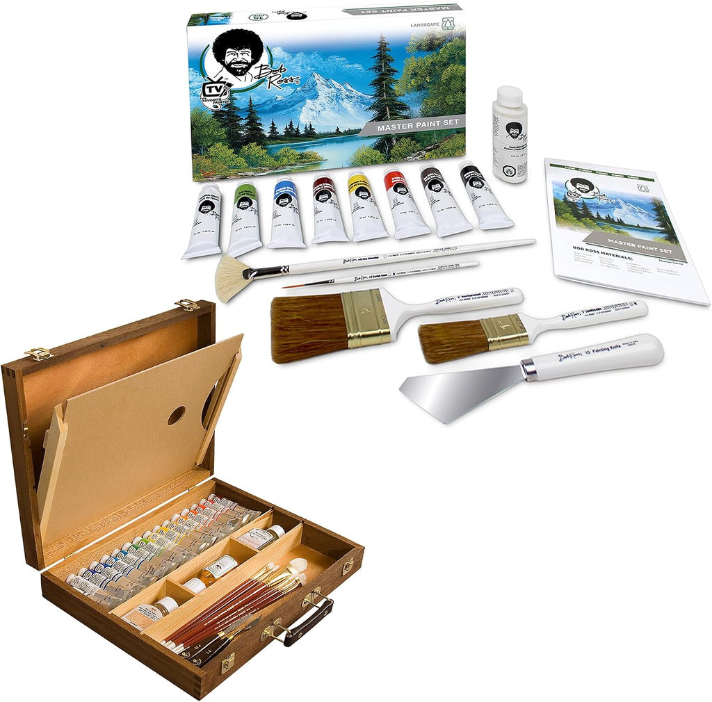 jerry's artarama bob ross master artist oil paint shown in use
