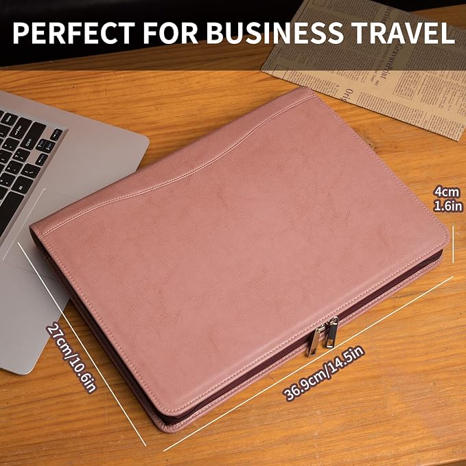 Geslun Personalized Vegan Leather Portfolio, Legal Size 8.5 x 14 Pad Holder - Image 6