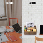 DINGTAI Woven Mail Organizer, Mail Organizer Countertop, Natural Tabletop Mail - Image 4