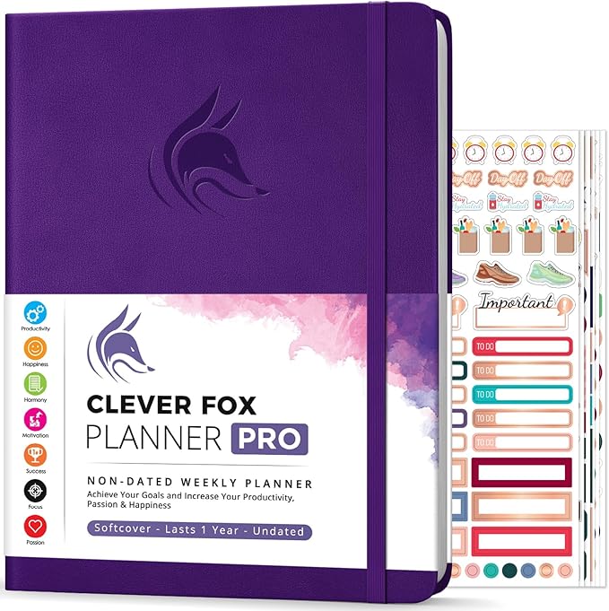 Clever Fox Planner PRO – Weekly & Monthly Life Planner to Increase Productivity by CleverFox