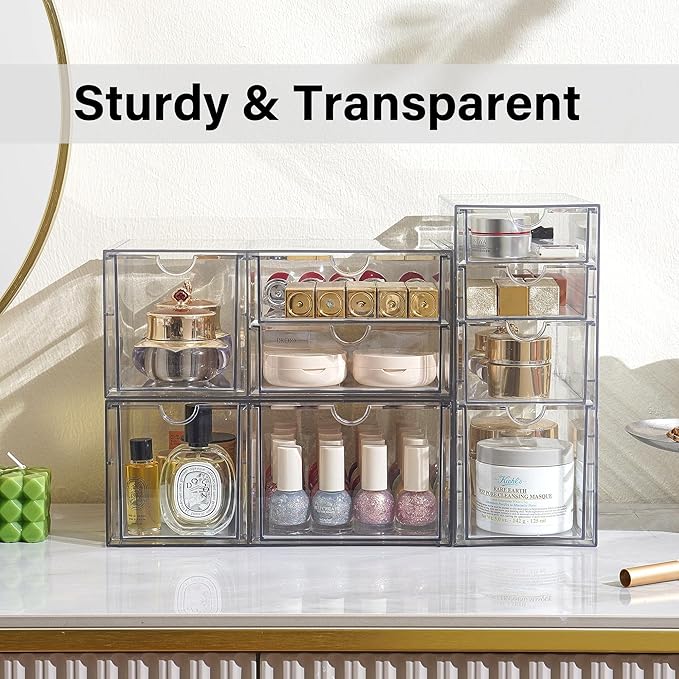 Prsildan Acrylic Drawer Makeup Organizer - Image 4