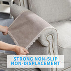 MINJIATEX Couch arm Covers, Non-Slip lace Sofa arm Cover Set of 2 Washable Sofa - Image 4