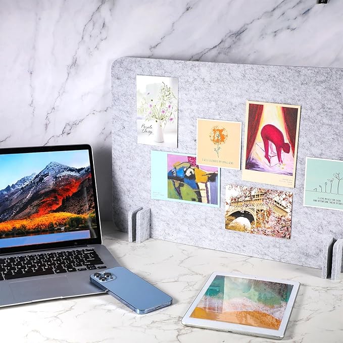 Fabbay 4 Pcs Acoustic Freestanding Desk Divider Desk Partition 16 x 24 Inch - Image 7