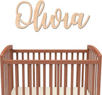 Personalized Wooden Name Sign for Nursery Wall Letters Custom Baby Name Sign by WOODLAND
