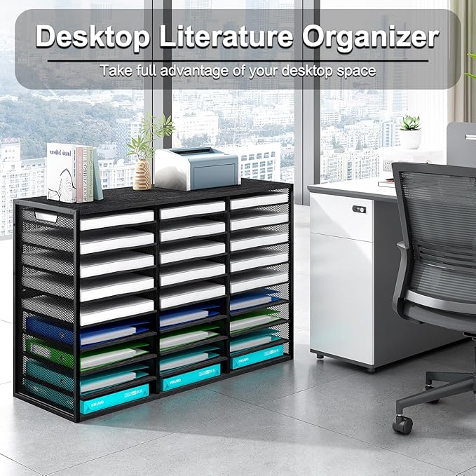 PAG-Mass Mail Sorter Adjustable Countertop Heavy Duty Literature Organizer - Image 2