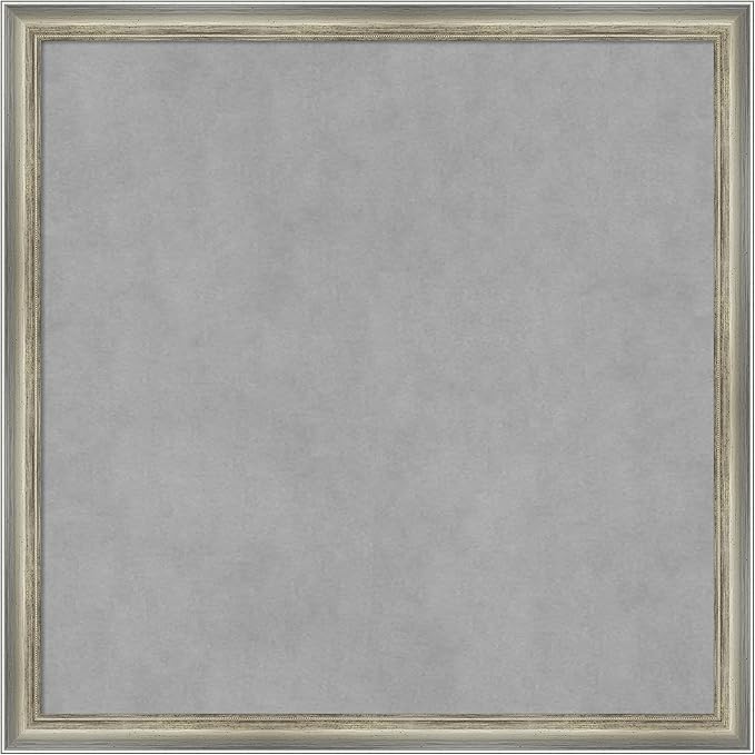 Amanti Art Silver Framed Magnetic Board 22x22 Medium Vision Board by AmantiArt