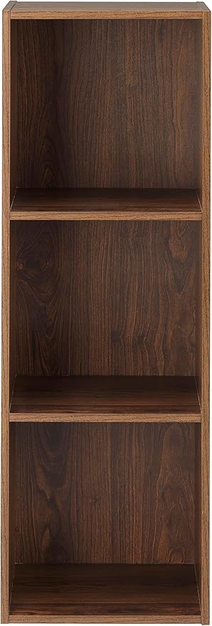 Whitmor 3 Cube Bookcase Storage Organizer, 3 Tier Stackable MDF Bookshelf - Image 3