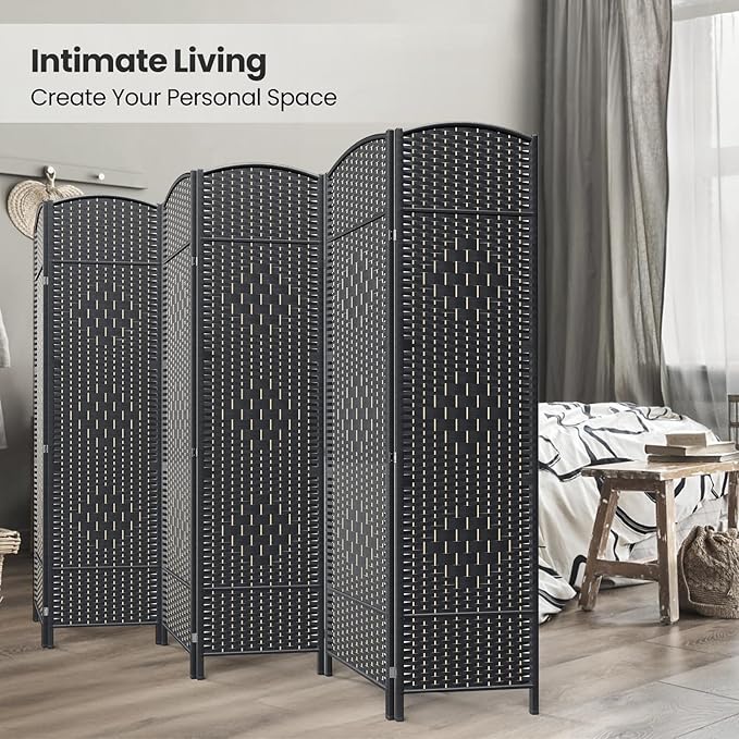 Cocosica 6 Panel Room Divider, 6Ft Folding Privacy Screen, Tall - Image 4