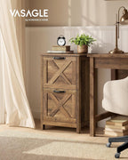 vasagle file cabinet, 2-drawer filing cabinet for home, close-up detail