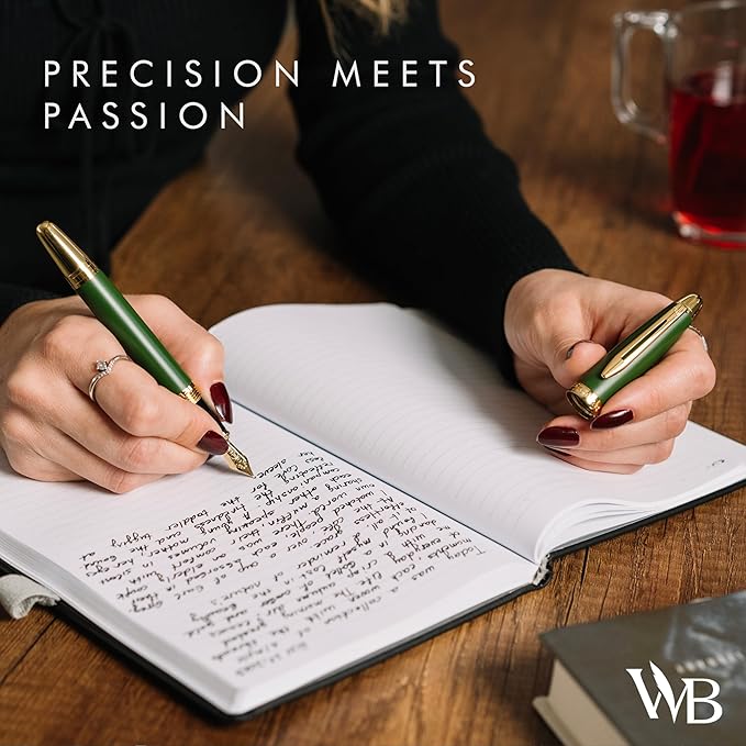 Wordsworth & Black Majesti Fountain Pen-, Luxury Case, 24K Gold Finish; 18K - Image 8