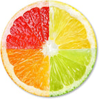 IMAYONDIA Lemon Mouse Pad, Round Tropical Fruit Mousepad, Citrus Fruit Mouse by IMAYONDIA