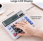 Comix Desktop Calculator Solar Battery Dual Power - Image 5