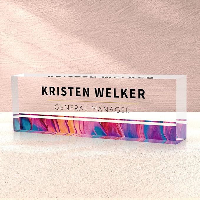 SalaGraphics Desk Name Plate Personalized, Custom by SalaGraphics