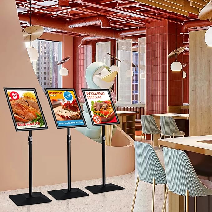 VAIIGO 3 Packs Heavy Duty Pedestal Poster Sign Stand - Image 8