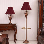 GOSO Scallop Burgundy Lamp Shades Set of 2 Medium Red, Bell Lamp Shade - Image 8