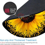 IMAYONDIA Round Mouse Pad, Sunflower and Butterfly Mouse Pad, Inspirational - Image 3