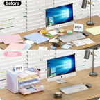 OPNICE Desk Organizer, 4-Tier Desktop File Organizer - Image 2