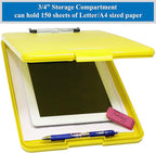 Think2Master Yellow Plastic Storage Clipboard. | 25% Heavier & Sturdier| Heavy - Image 3