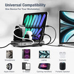 AceProAV 160W 6-Port USB-C and USB-A Charging Station Organizer - Image 4
