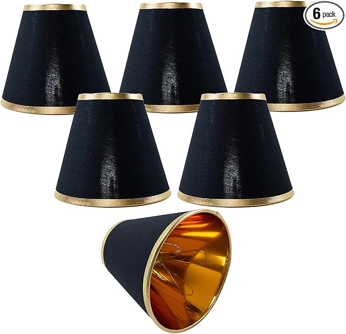 TAaMTYH small lamp shade chandelier shades set of 6，Fabric Lampshade by Unknown