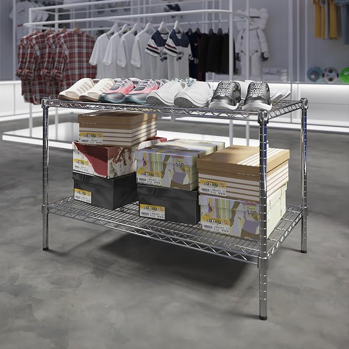 Regal Altair 24" Deep x 42" Wide x 27" Height Wire Shelving Kit | 2-Tier | NSF - Image 2