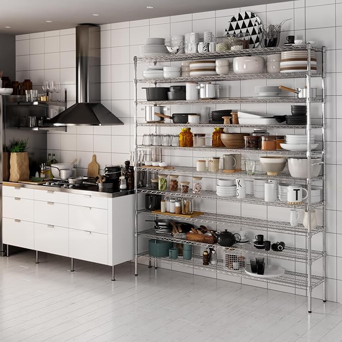 Regal Altair 14" Deep x 72" Wide x 86" Height Wire Shelving Kit | 10-Tier | NSF - Image 2